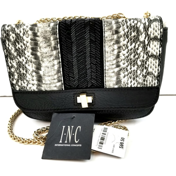 INC Mariin Crossbody Black Handbag - Picture 2 of 5